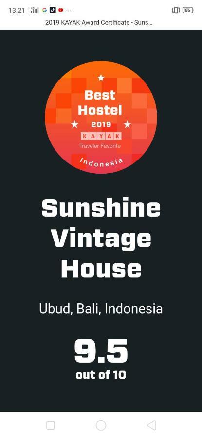Хостел Sunshine Vintage House Убуд Екстер'єр фото
